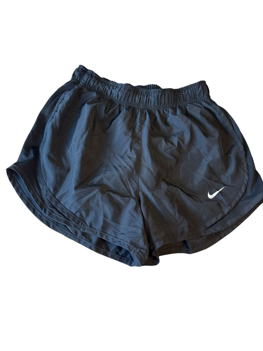 Nike Women's Black Athletic Shorts with‎ White Swoosh